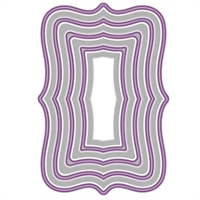 Sizzix Framelits - Stacey Park / Reversed Doris Dotted Top Note